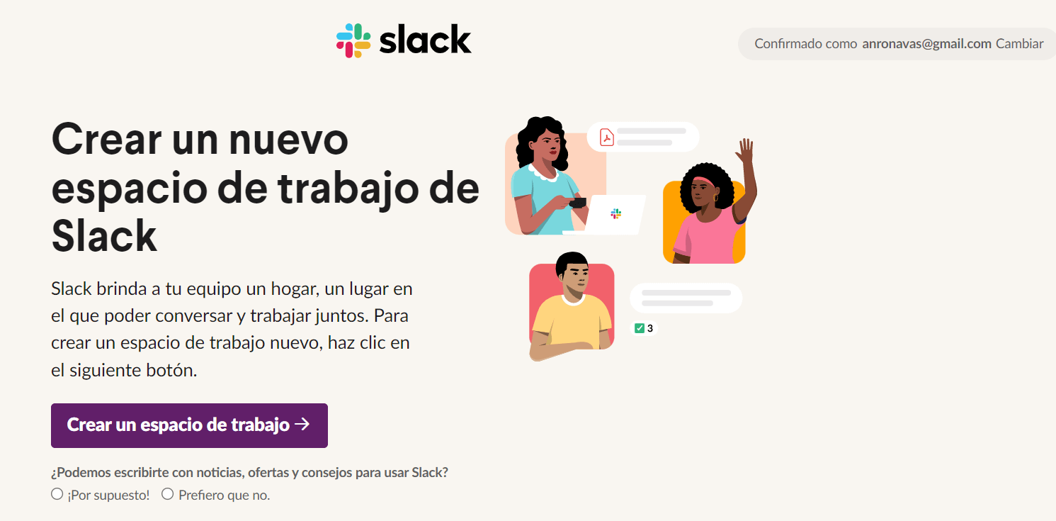 slack teletrabajo